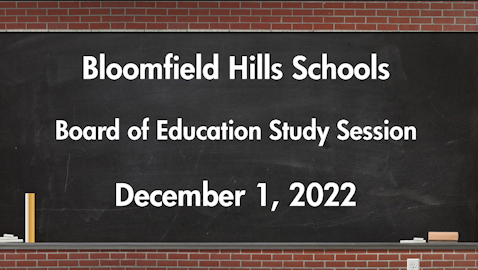 Thumbnail image for BHS: Board of Education Study Session Dec. 1, 2022
