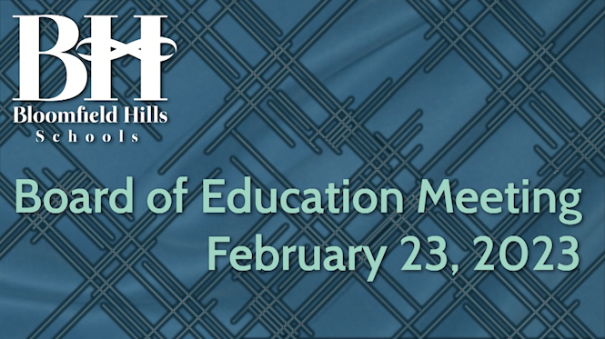 Thumbnail image for BHS: Board of Education Meeting Feb. 23, 2023