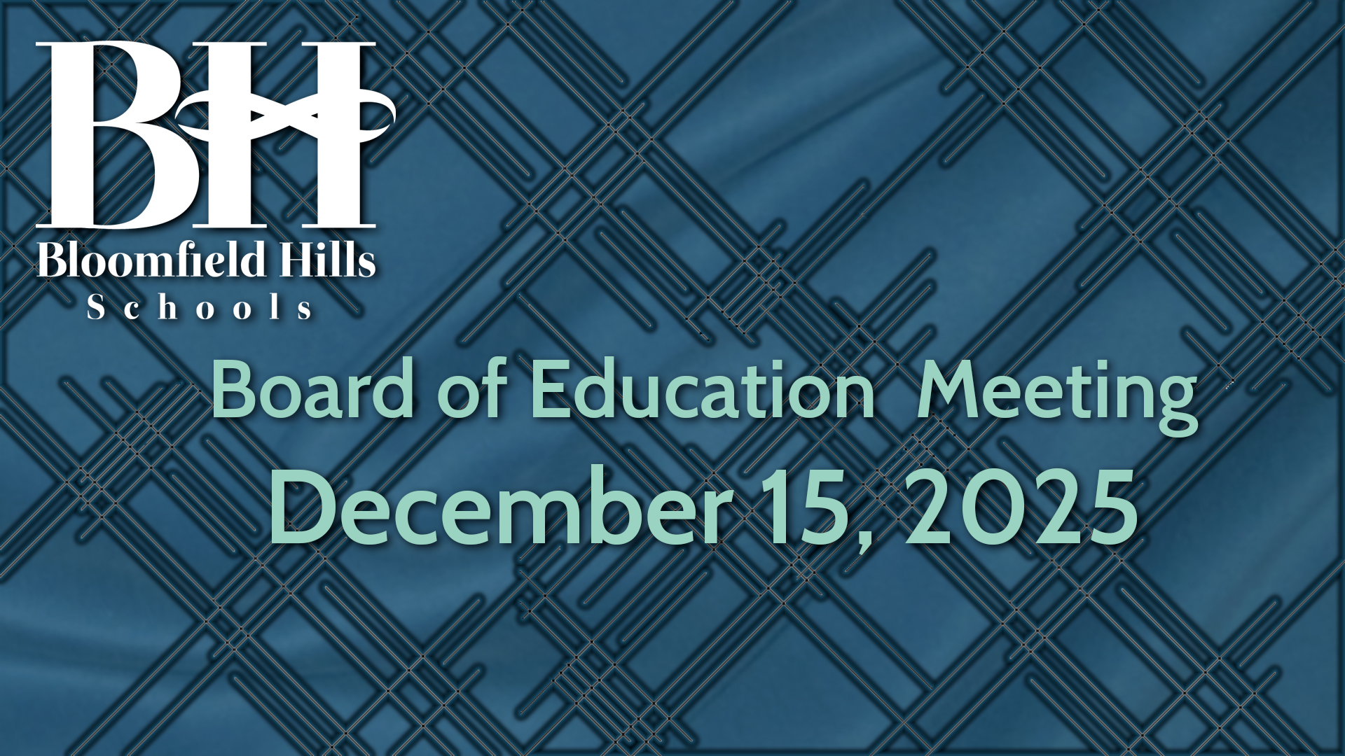 Thumbnail image for BHS: Board of Education Meeting December 15, 2025