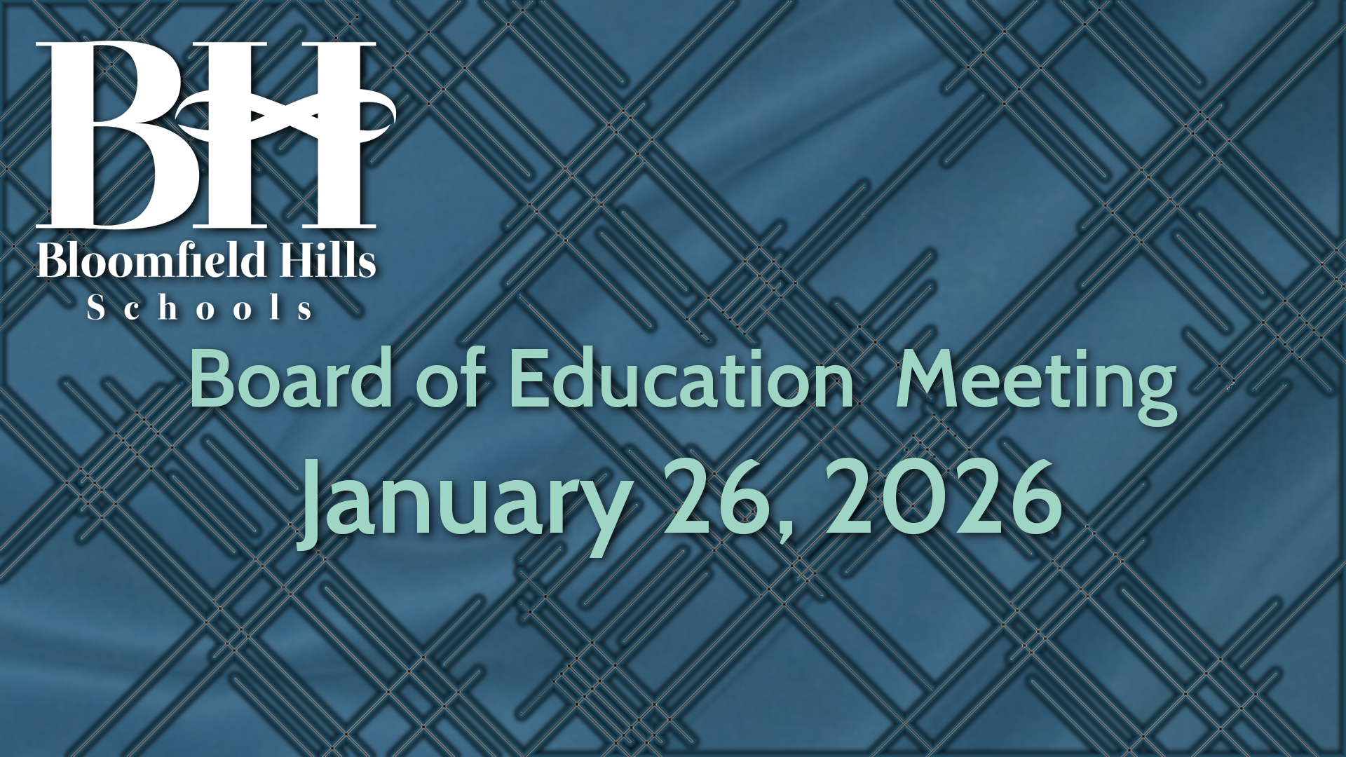 Thumbnail image for BHS: Board of Education Meeting January 26, 2026