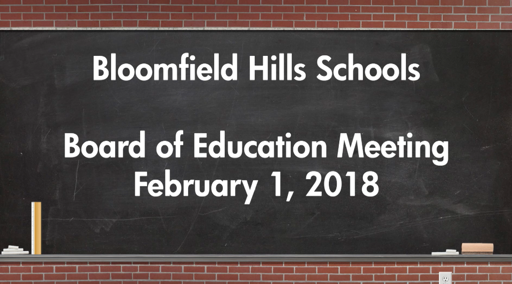 Thumbnail image for Board of Education Meeting Feb 1, 2018