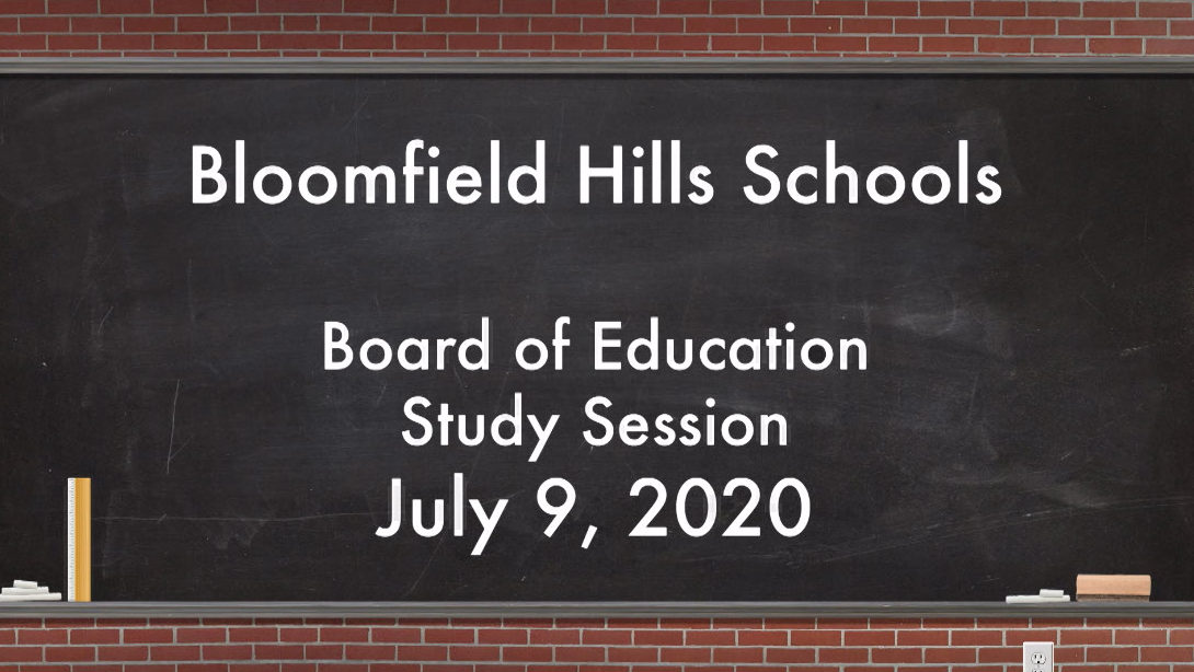 Thumbnail image for Board of Education Meeting Study Session July 9, 2020