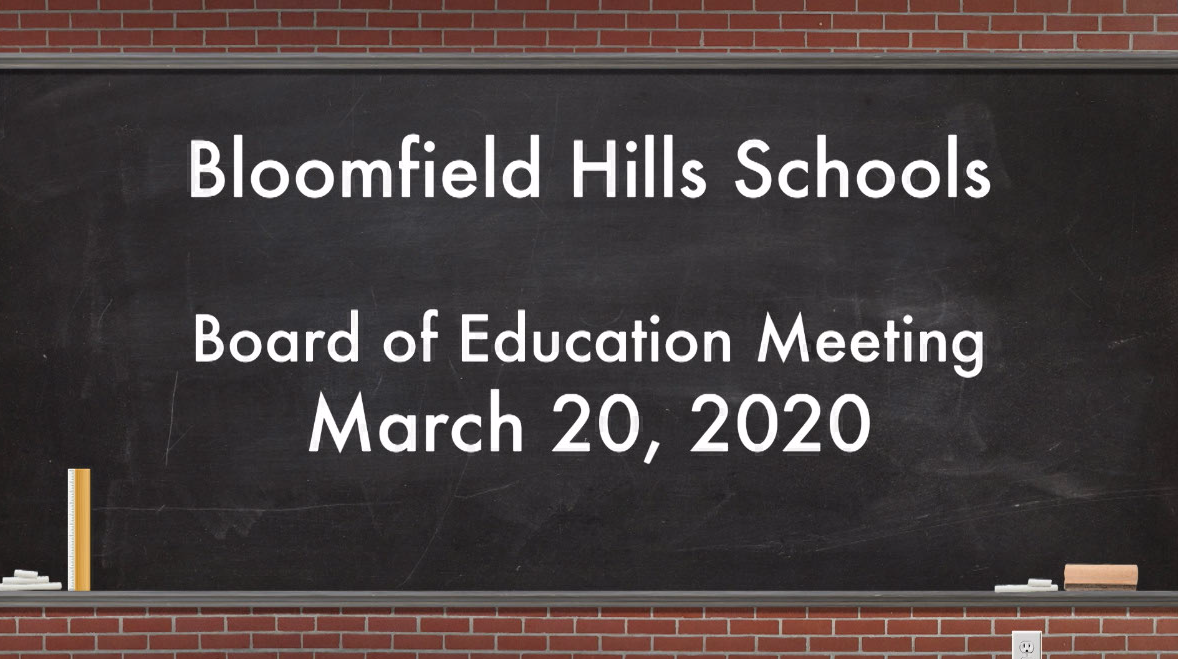 Thumbnail image for Board of Education Meeting March 20, 2020