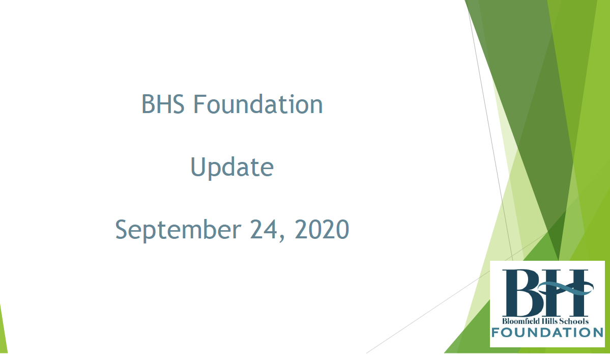 Thumbnail image for Bloomfield Hills Schools Foundation Annual Report 2020