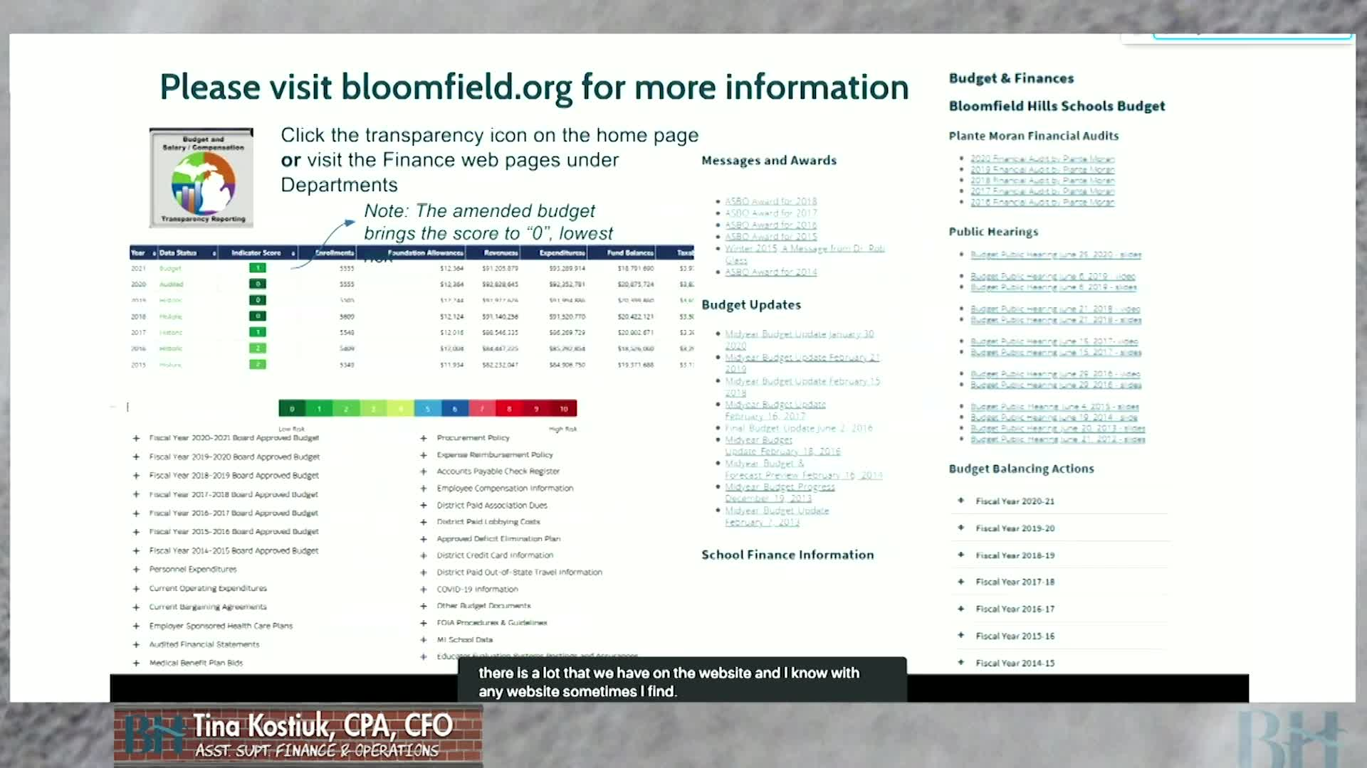 Thumbnail image for BHS: Budget Update December 17, 2020