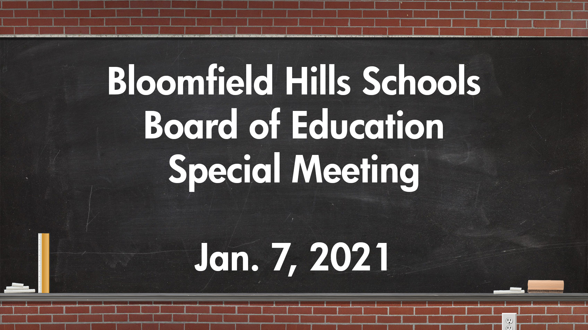 Thumbnail image for BHSD: Board of Education Special Meeting Jan. 7, 2021