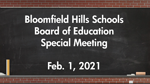 Thumbnail image for BHS Board of Education Special Meeting Feb 1, 2021