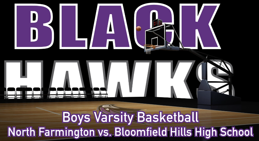 Thumbnail image for BHHS Boys Varsity Basketball- North Farmington vs. Bloomfield Hills High School