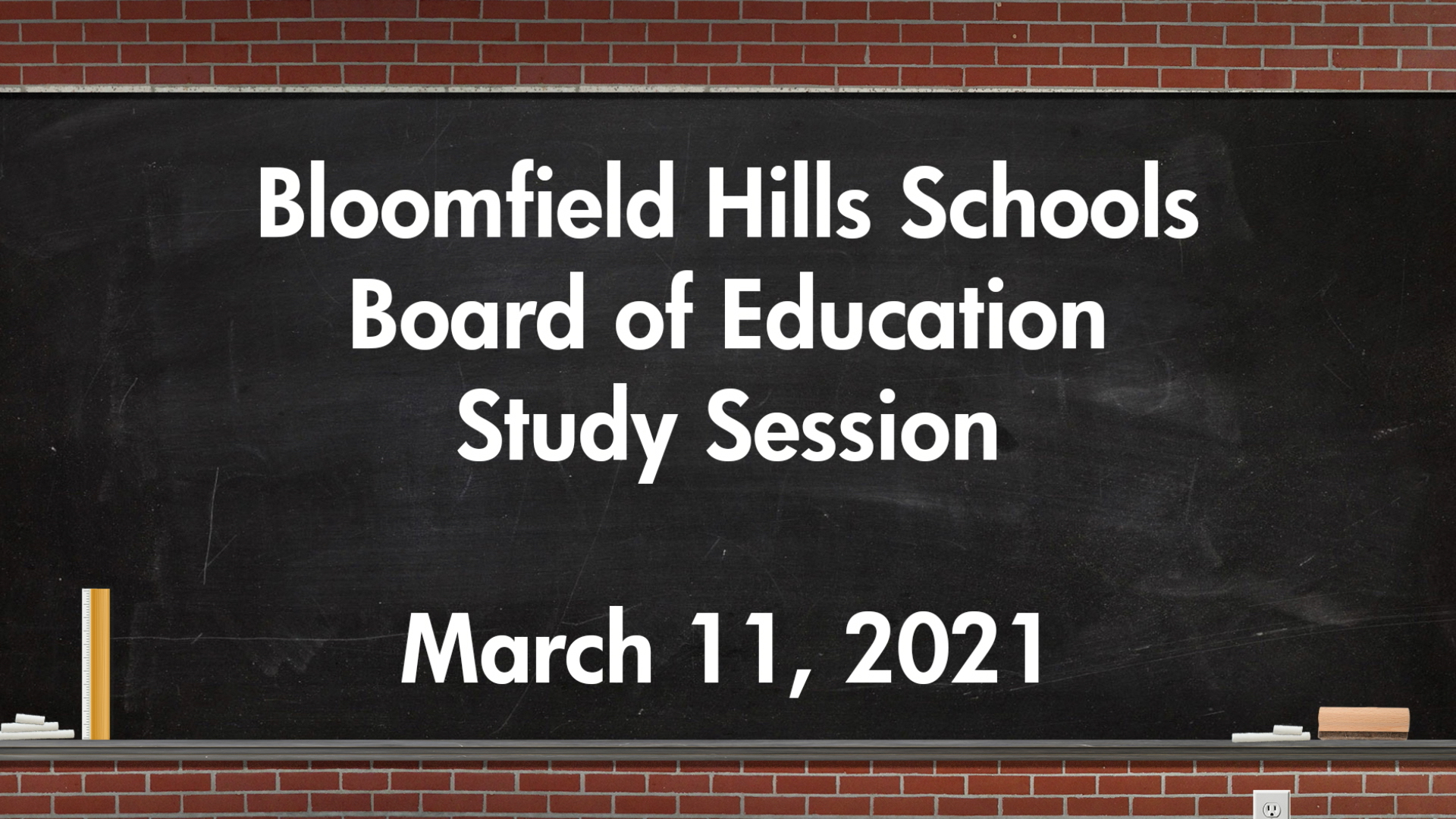 Thumbnail image for BHS: Board of Education Study Session March 11, 2021
