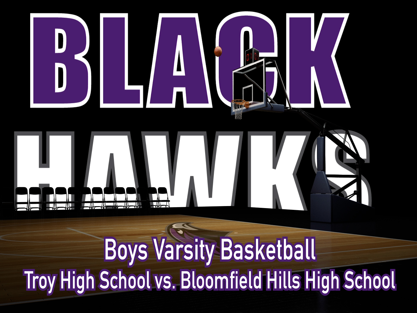 Thumbnail image for BHHS Boys Varsity Basketball- Troy High School vs. Bloomfield Hills High School