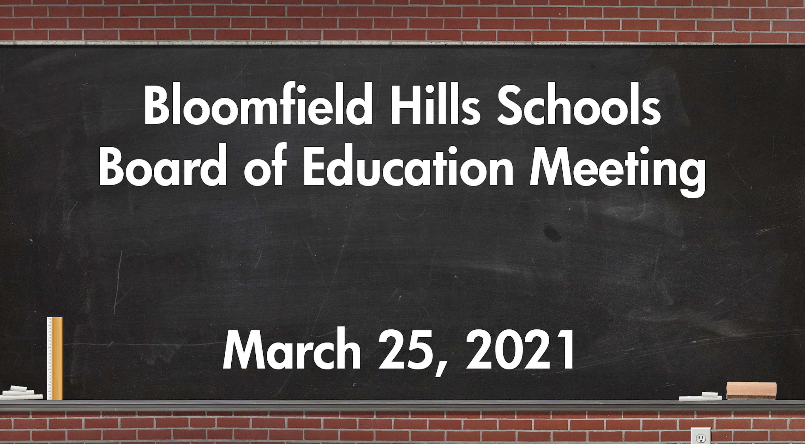 Thumbnail image for BHS: Board of Education Meeting March 25, 2021