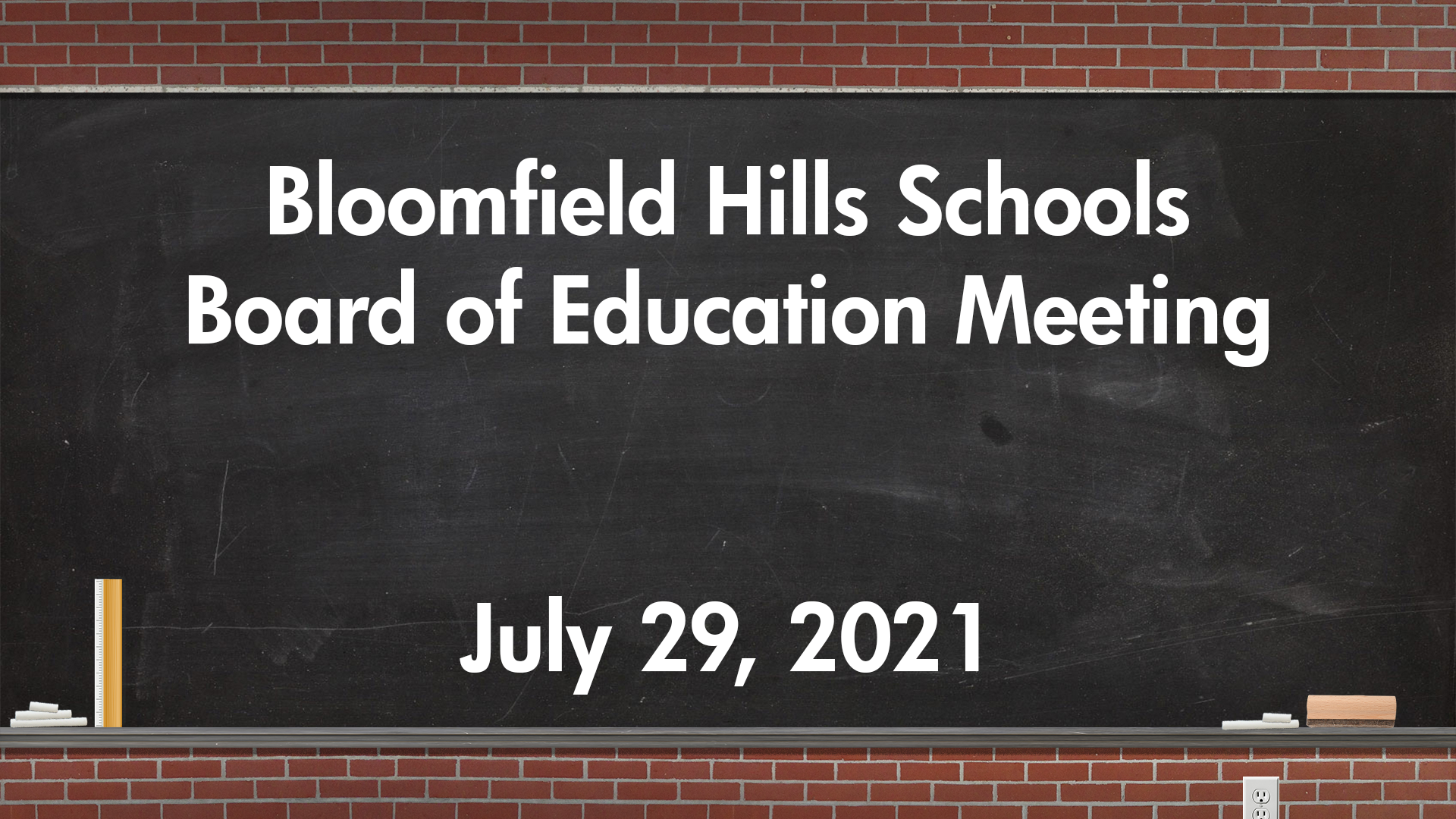 Thumbnail image for Board of Education Meeting July 29,2021