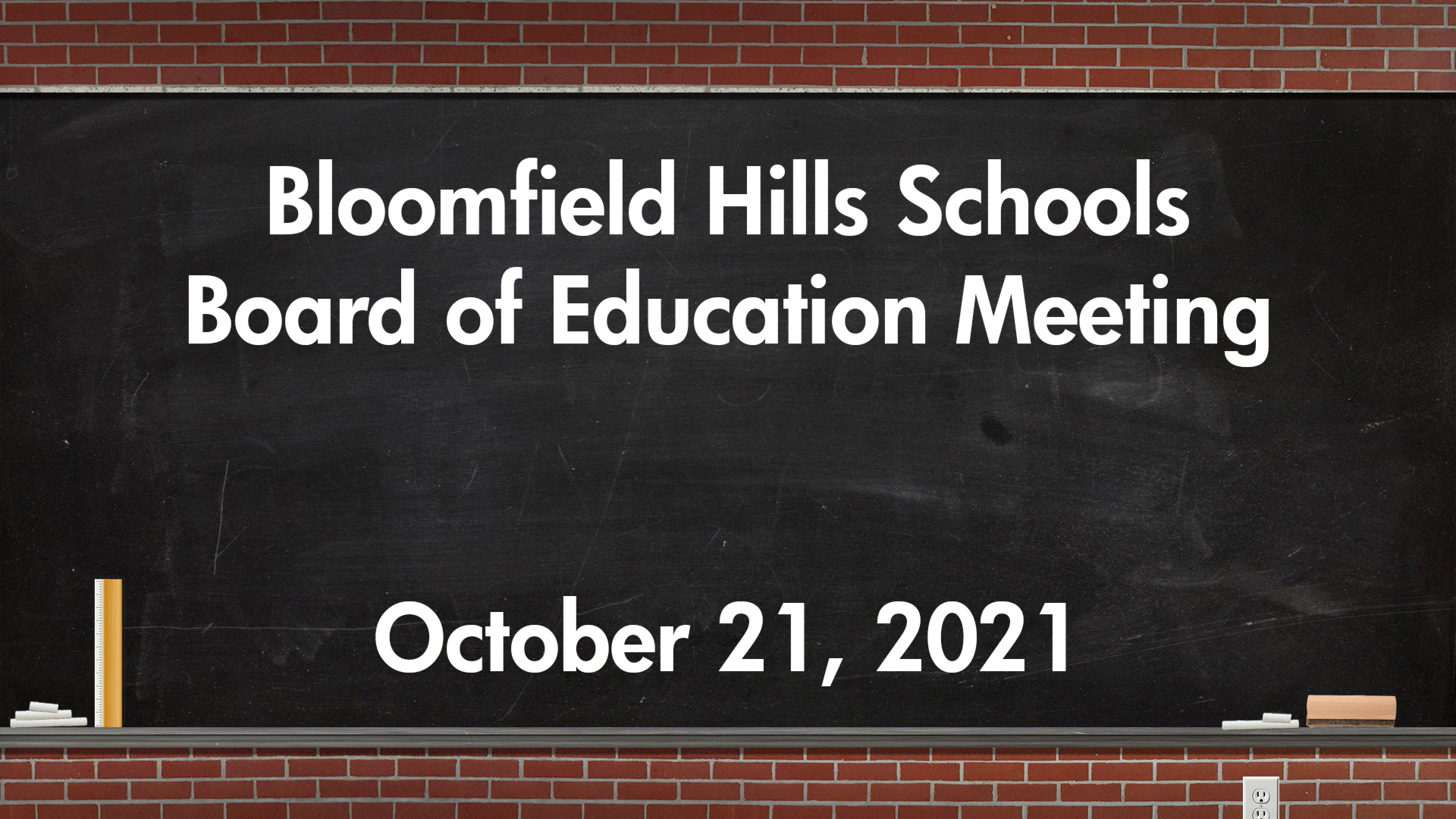 Thumbnail image for BHS: Board of Education Meeting Oct. 21, 2021